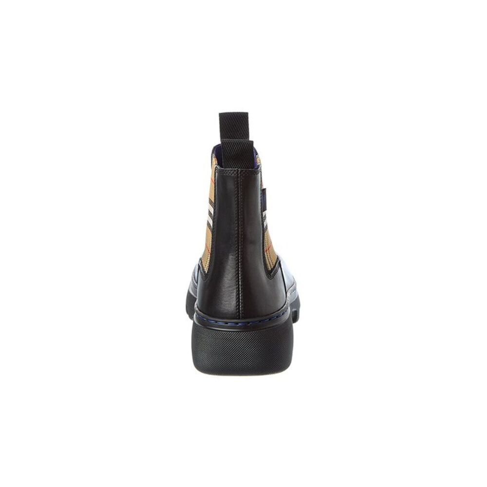 Burberry Leather Chelsea Boot, Black - Picture 3 of 5